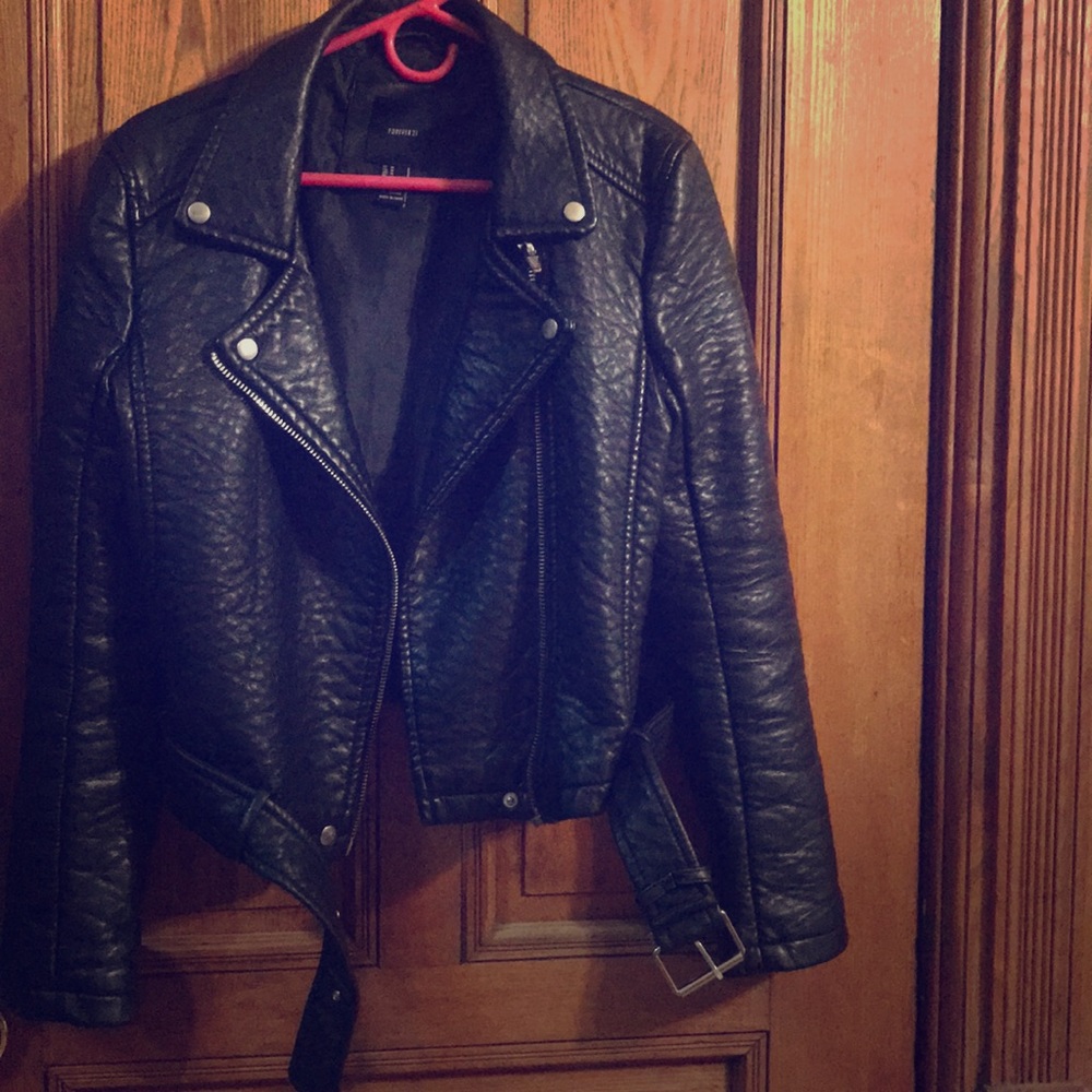 Vegan Leather Moto Jacket